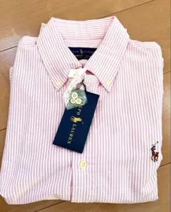 新品‼️★Ralph Lauren ★ピンク ストライプ シャツM