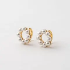 Jouete】パール サークルピアス 両耳用 - メルカリ