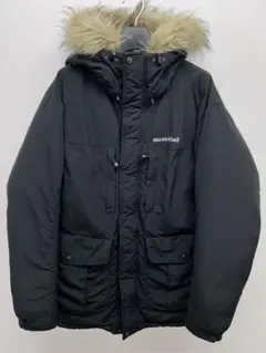 【紫タグ】モンベル　ローガンダウンジャケット　肉厚　90s Mサイズ 90s オールドモンベル ローガンダウンパーカー ジャケット XLメンズ 紫