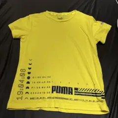 PUMA キッズ Tシャツ イエロー 140cm