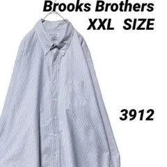 【USA製】ブルックスブラザーズ ストライプ 長袖シャツ 大きいサイズ