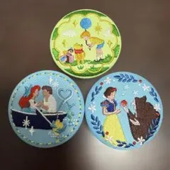 ディズニー刺繍缶バッチセット