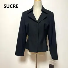 SUCRE ブラック テーラードジャケット 13A おしゃれのサムネイル