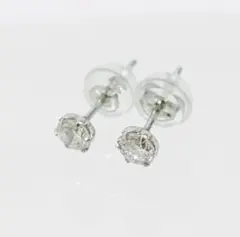 プラチナダイヤ片耳用ピアス（pt900 D0.23ct） - メルカリ