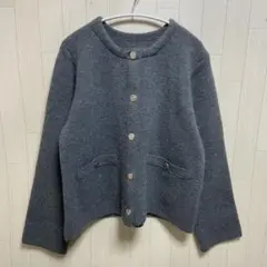 Re:EDIT ニットゴールドボタンショートコート