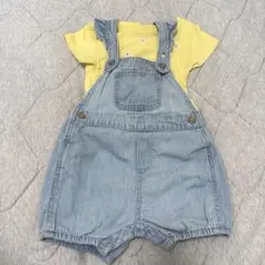 Baby GAP ベビー　 デニムオーバーオール 半袖　Tシャツ6-12m 70