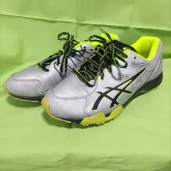 asics LAZERBEAM SD 24cm シルバー/イエロー 美品