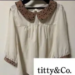【titty&Co】星柄襟のトップス シフォンブラウスのサムネイル