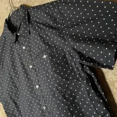 XLARGE 水玉模様 ネイビー M 半袖シャツ エクストララージのサムネイル