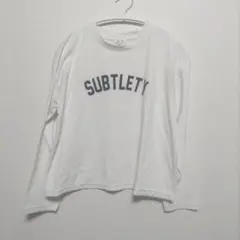 M Honeys ハニーズ COLZA コルザ プリント 長袖Tシャツ 白