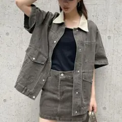 新品　フォーエバー21 FOREVER21 オーバージャケット　ブラウン