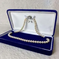 本真珠 アコヤ真珠 パールネックレスSILVER刻印 冠婚葬祭フォーマル