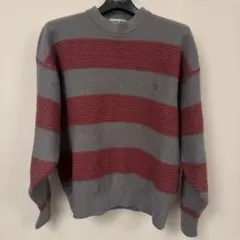 Munsingwear 毛100% ストライプニット