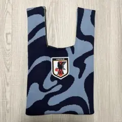 サッカー日本代表　サムライブルー　ニットバッグ