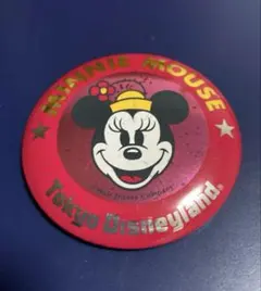 gVm様）レトロ缶バッジ 東京ディズニーランド ミニーマウス こんにちは