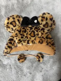 ディズニー ヒョウ柄 ミニー ファンキャップ