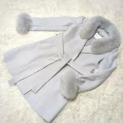 CECIL McBEE ライトグレー ロングコート