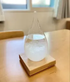 Perrocaliente ストームグラス 木製台座付き