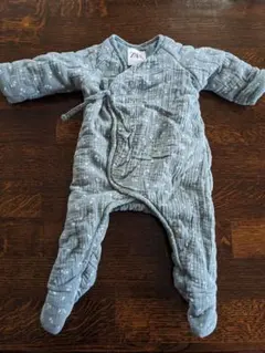 ZARA ベビー　ブルーカバーオール　中綿入り 1-3ヶ月　アウター