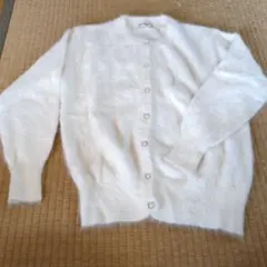 georges memmez ホワイトカーディガン M