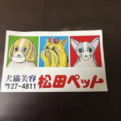犬猫美容 松田ペット ステッカー