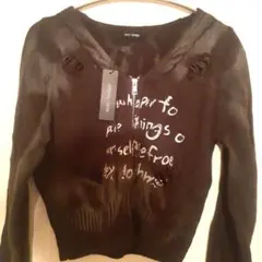 【匿名配送】non-hedge ニット ジップアップ