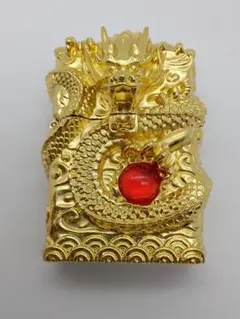 龍 ドラゴン ZIPPO ジッポ オイルライター　ゴールド