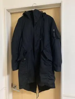 AMERICAN RAG CIE ブラックモッズコート