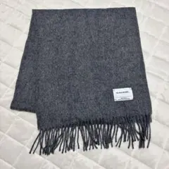 ザ イノウエブラザーズ ベビーアルパカ100％ マフラー グレー