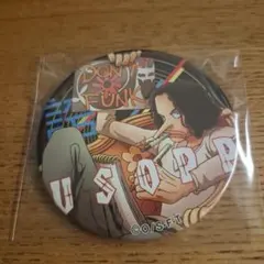 ワンピース　輩缶バッジ　ウソップ　red