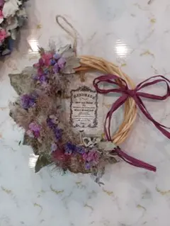 スモークツリー　ドライフラワーリース　ナチュラルリース　お花のプレゼント　贈り物