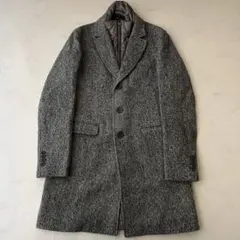 美品　HERNO TECH チェスターコート グレー　インナーライナー 茶56 美品 HERNO TECH チェスターコート グレー インナーライナー 茶56 美品