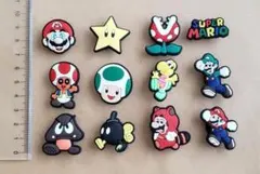 クロックス ジビッツ サンダルアクセサリー マリオ・ルイ－ジ 12点セット