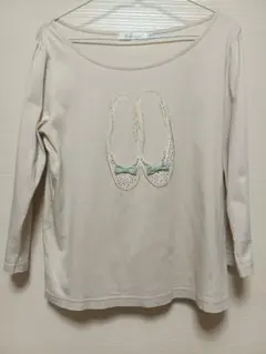 Couture brooch バレエシューズ Tシャツ 40 ライトベージュのサムネイル