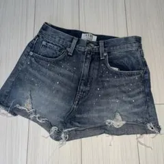 未使用　GYDA スタッズ付きデニムショートパンツ