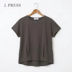 J. PRESS 半袖 カットソー ダークグレー Tシャツ シンプルのサムネイル