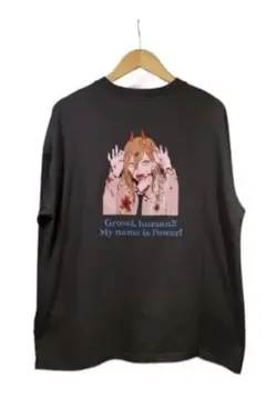 jouetie チェンソーマン　パワー　長袖Tシャツ グレー