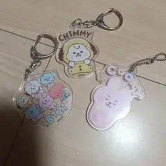 BT21 アクリルキーホルダー3個セット