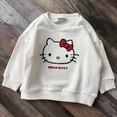 サンリオ ハローキティ サガラ刺繍コットントレーナー 90cm