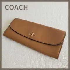 【COACH】コーチ 長財布 財布 レザー ウォレット ブラウンのサムネイル