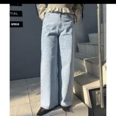 nice claup ストーン付きフレアパンツのサムネイル