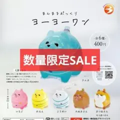 【匿名配送】まんまるぷっくりヨーヨーワン 全6種 フルコンプセット ガチャ