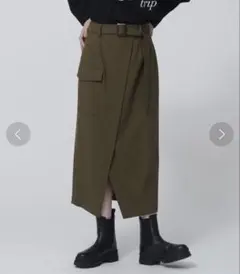 gallest 2way ストレッチ　カーゴロングスカート