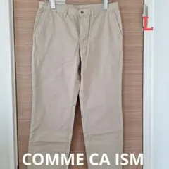 COMME CA ISMベージュ スリムフィット チノパン 紳士メンズ ボトムスのサムネイル