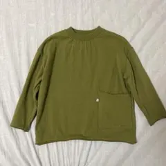 REPOSE AMSオリーブ色 カットソー 3Y-98CM