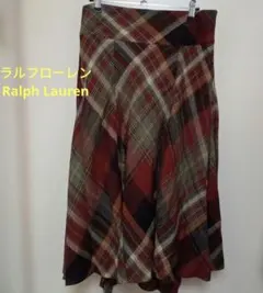 Ralph Lauren ラルフローレン チェック柄 フレアスカート　サイズ6のサムネイル