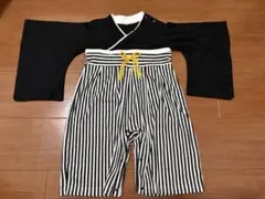 ベビー袴　ロンパース　ブラック