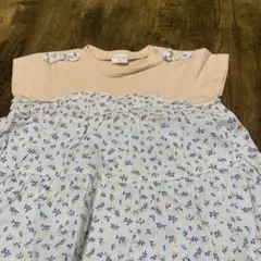 SIMPLE FREE 花柄切り替えワンピース 80 値下げ