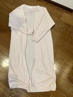 ロングカーディガン ベージュ 薄手 羽織り