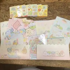 すみっコぐらし　封筒　メモ用紙　キラキラシール　など